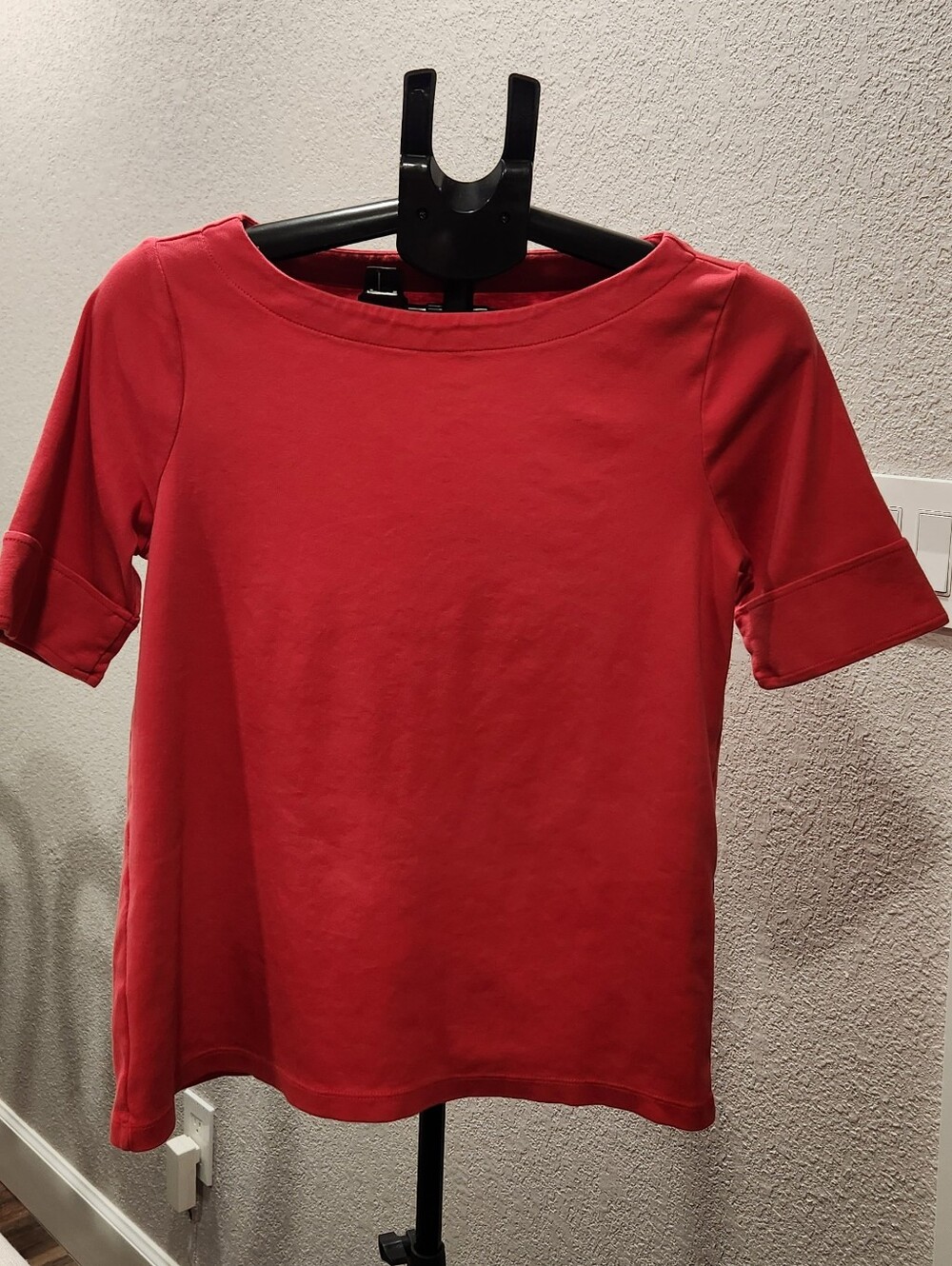 Chico’s Women’s Orange Red Short Sleeve Top ❤️ - Picture 1 of 2